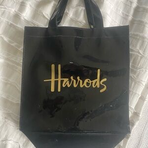 Black Harrods tote bag